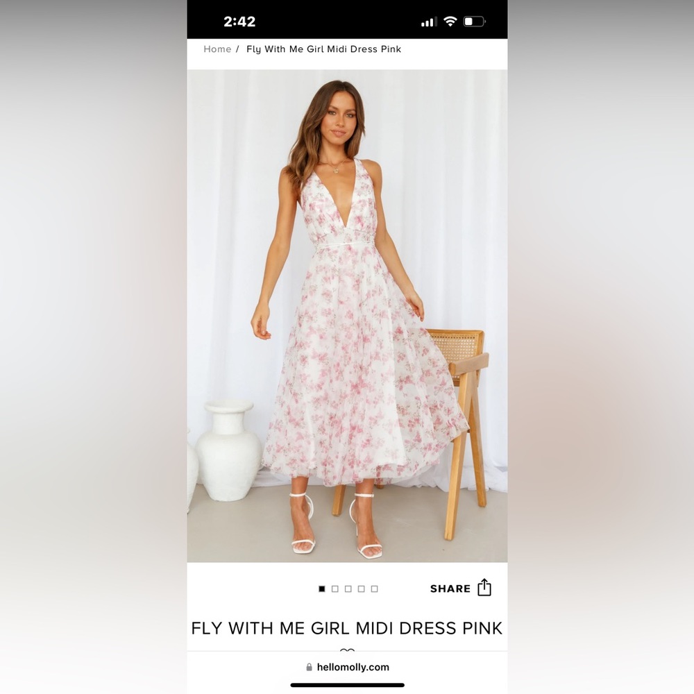 Hello Molly Fly With Me Midi Dress